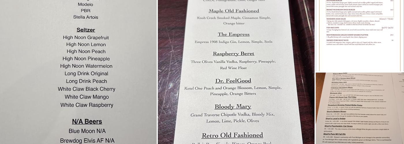 Retro Rocks Menu
