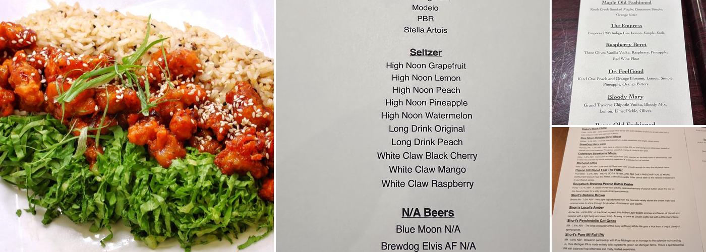 Retro Rocks Menu