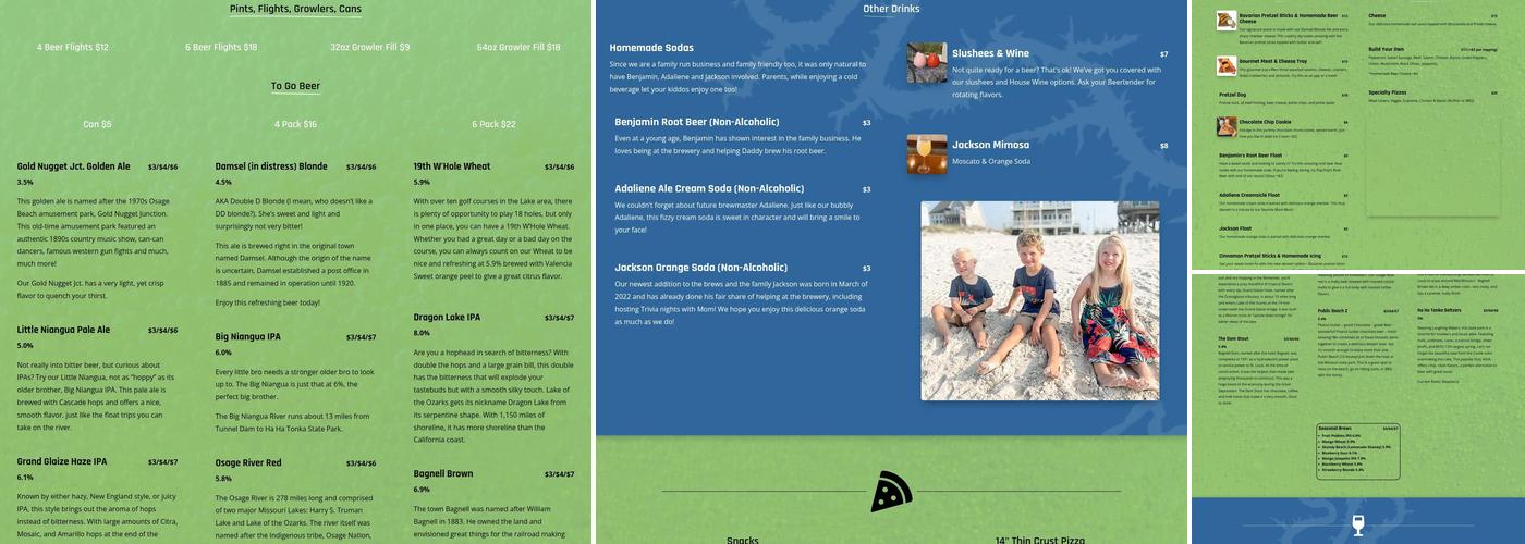 Lake of the Ozarks Brewing Company Menu