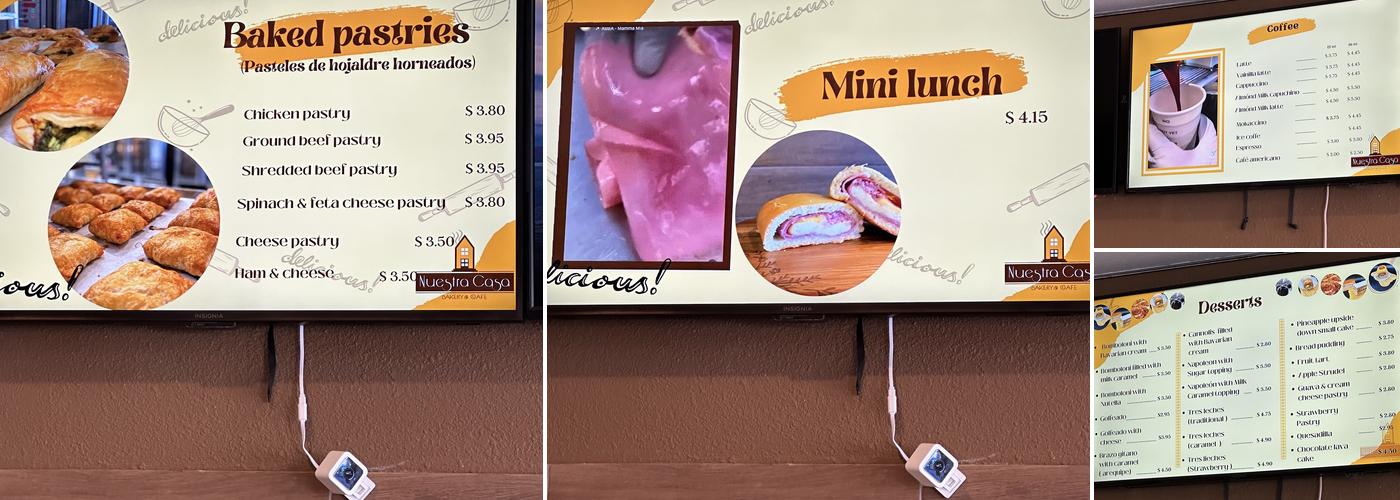 Nuestra Casa Bakery Menu