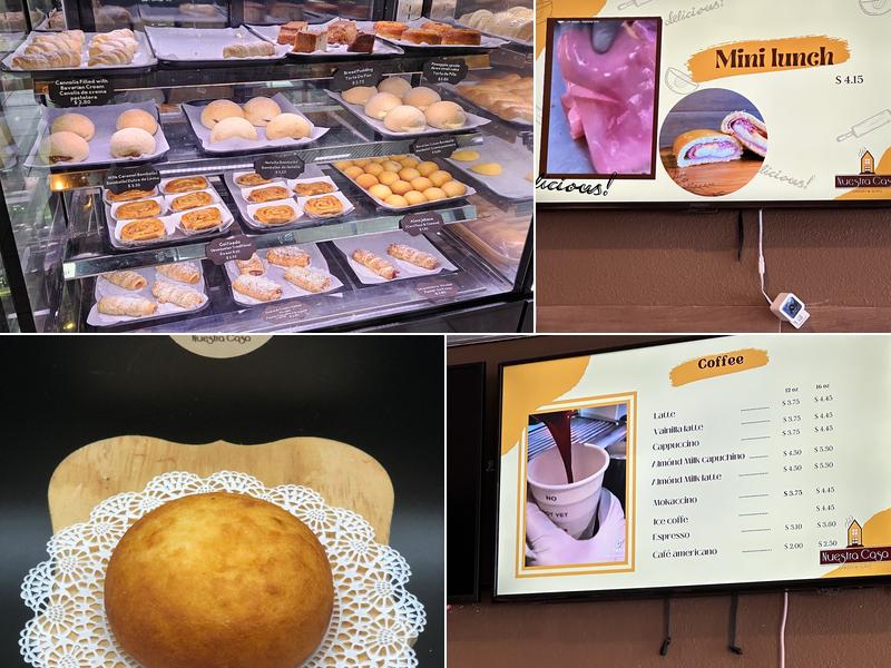 Nuestra Casa Bakery Menu