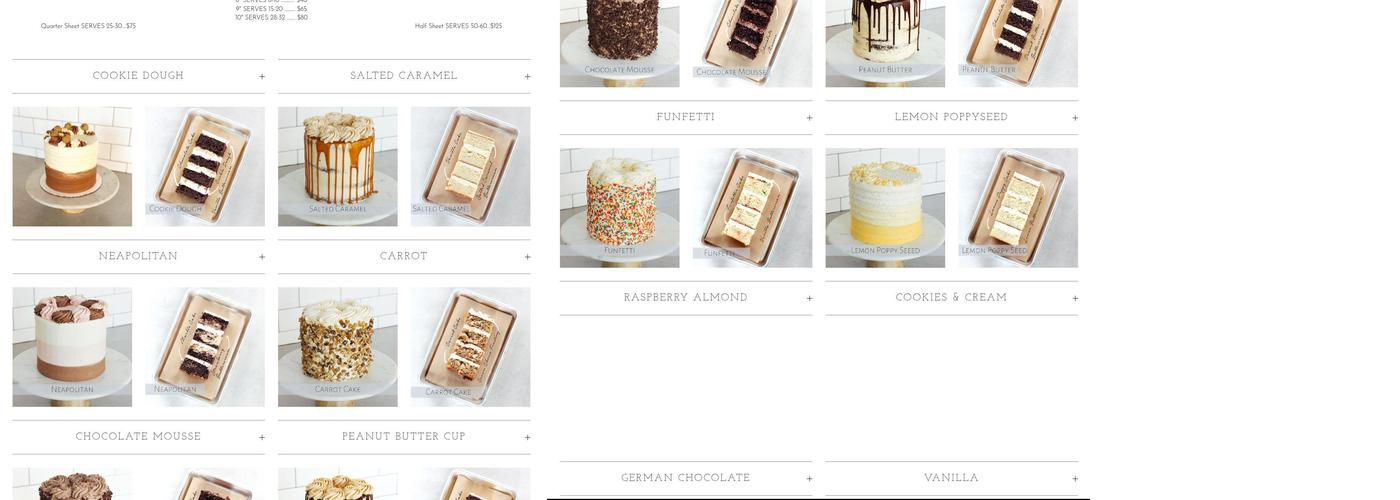 Black Twig Bakery Menu