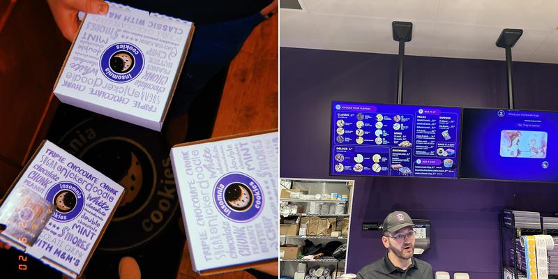 Insomnia Cookies Menu