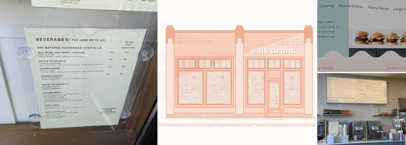 Milk Drunk Menu