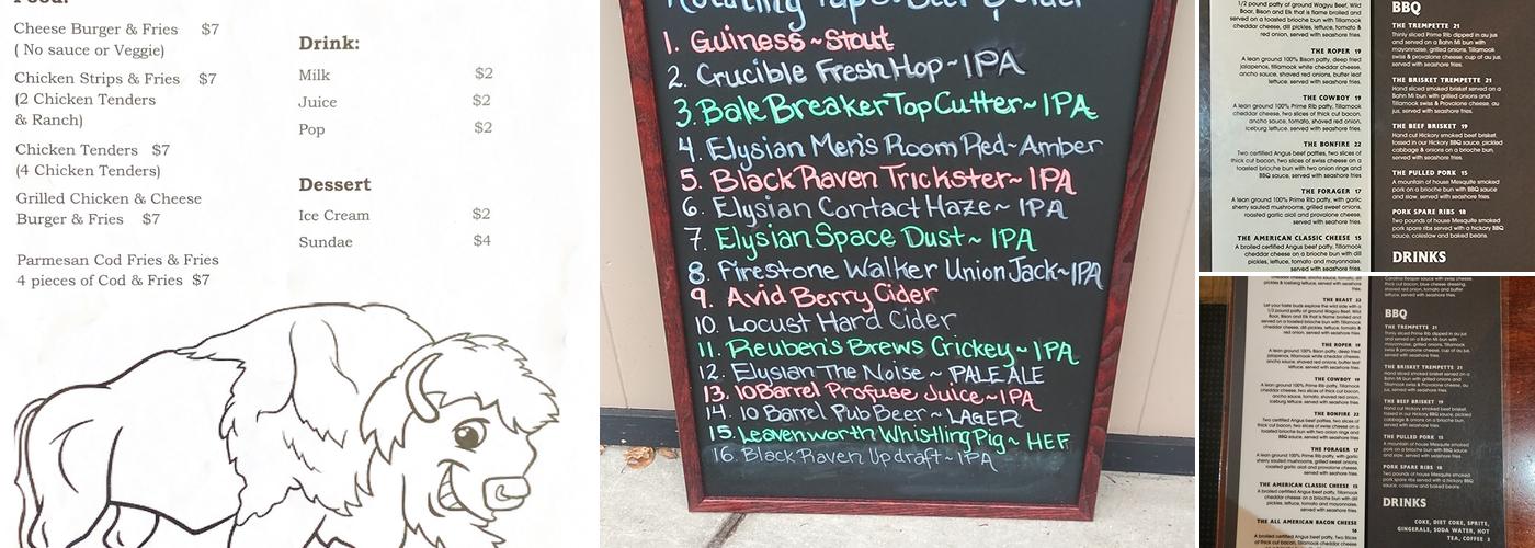 The Bison Menu