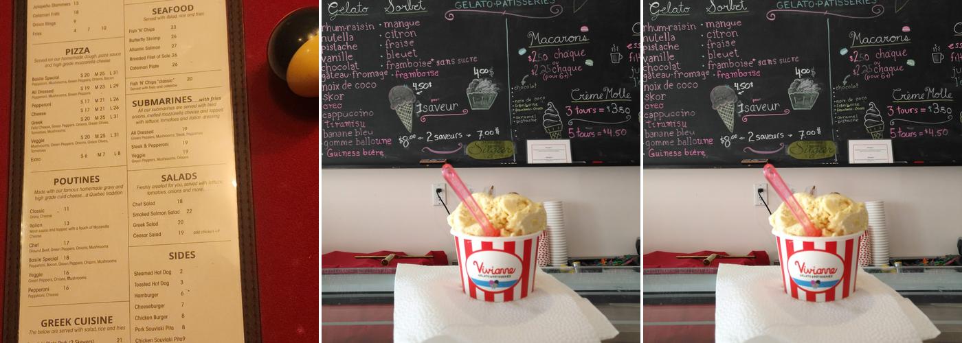 Le 72 Menu