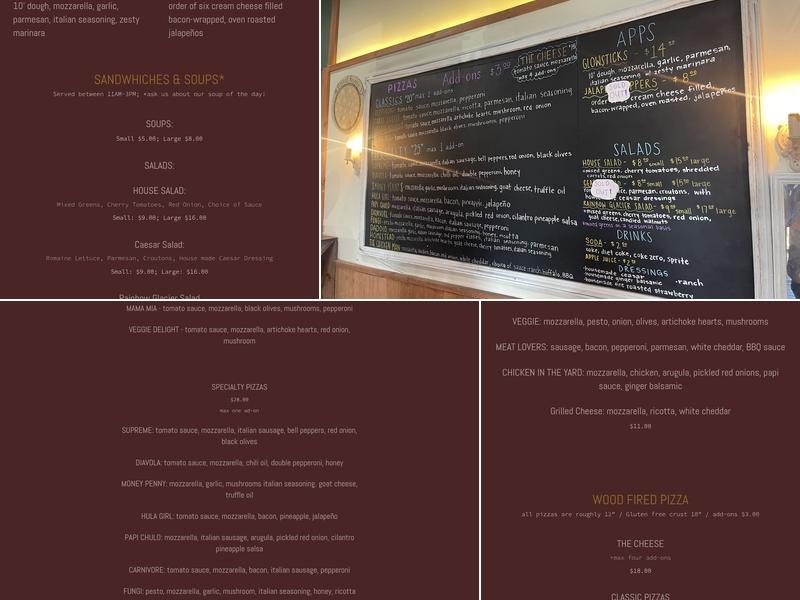 Alpenglow Menu