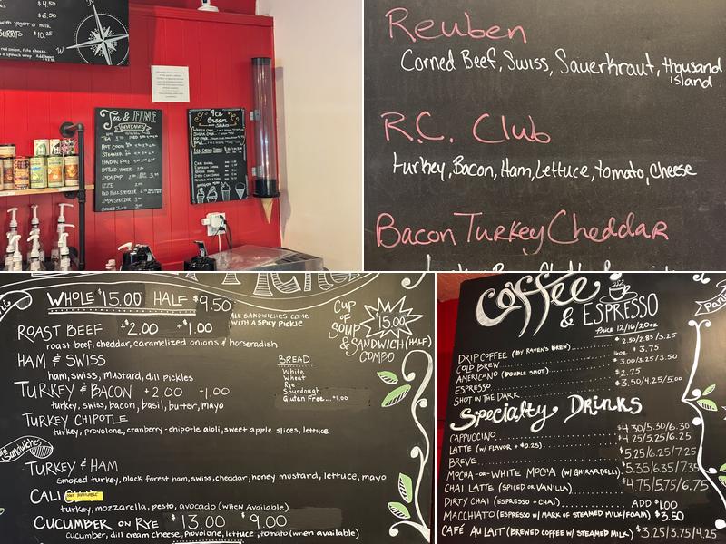 Rusty Compass Coffeehouse Menu