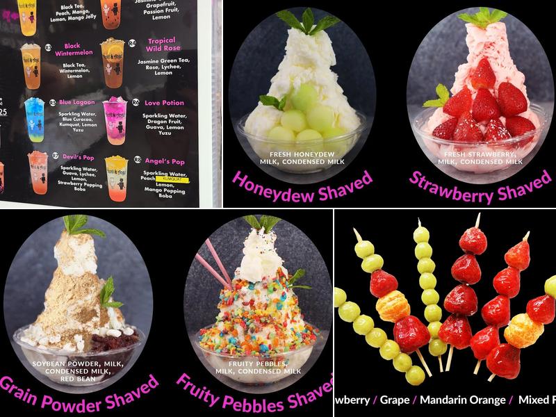 Devil & Angel Ice Cream Menu