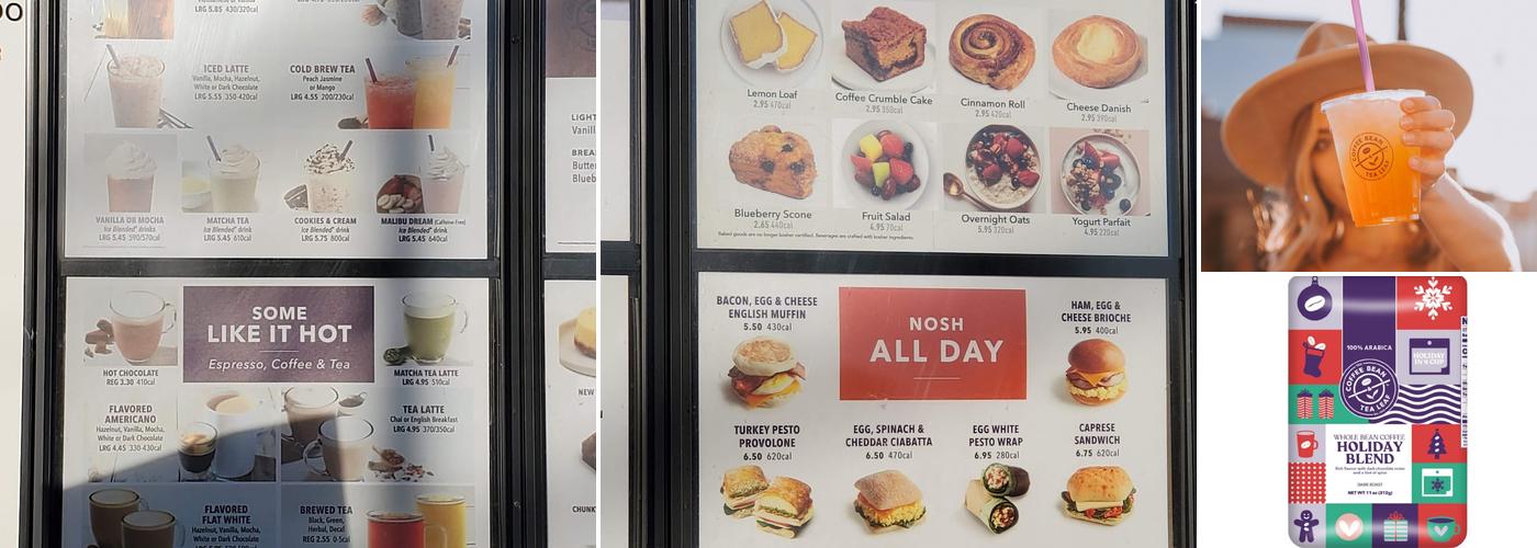 The Coffee Bean & Tea Leaf Menu