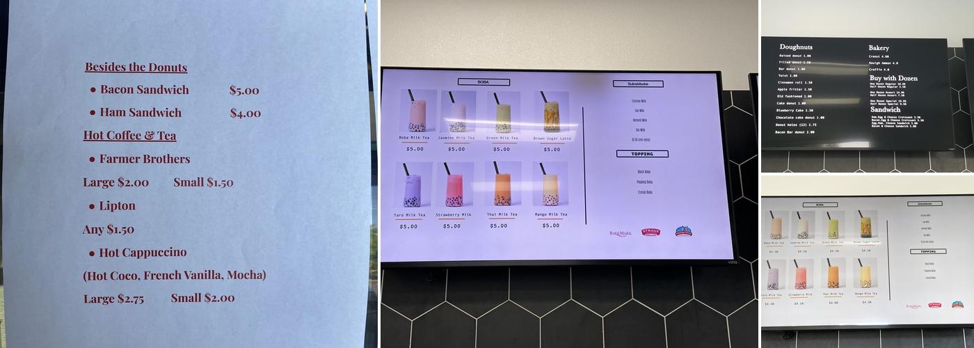 DF DONUTS & COFFEE Menu