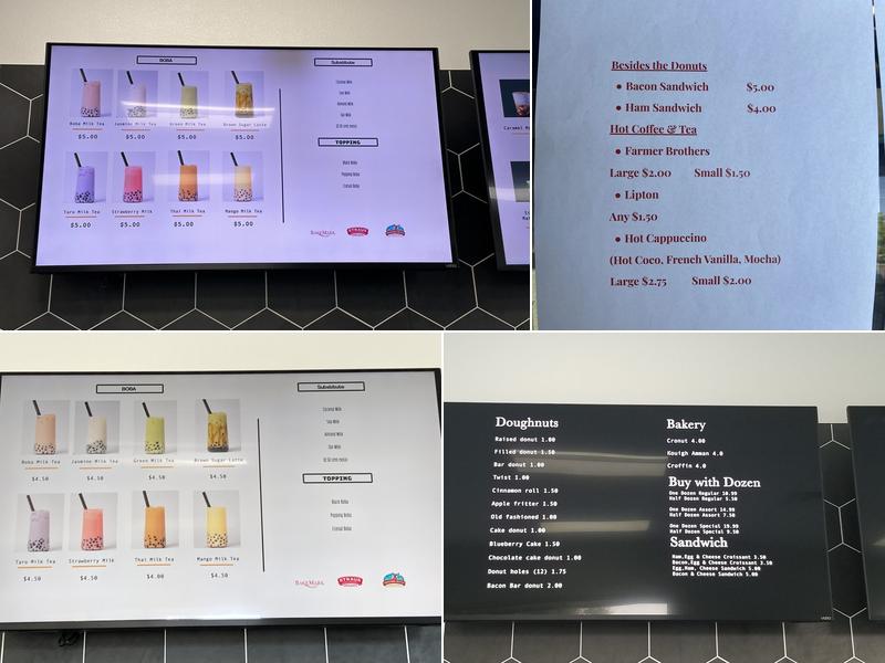 DF DONUTS & COFFEE Menu
