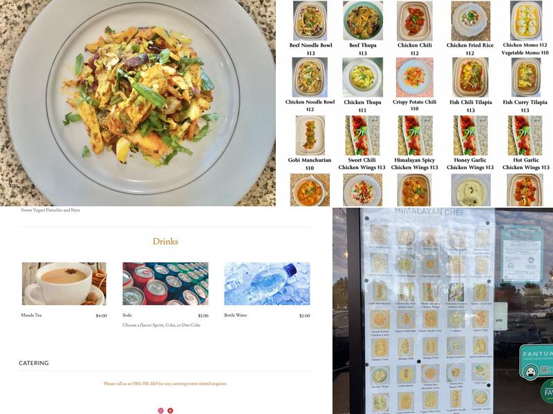 Himalayan Chef Kitchen Menu