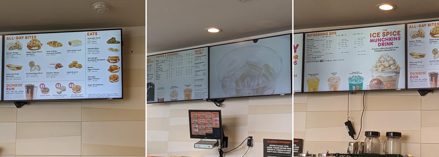 Dunkin' Menu
