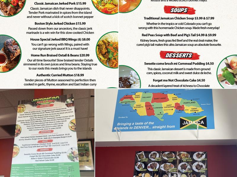 Jamaican Jerk and BBQ Restaurant Menu
