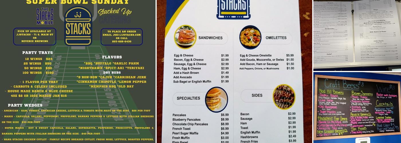 The Stacks Mobile and Stack'd Up Catering Menu
