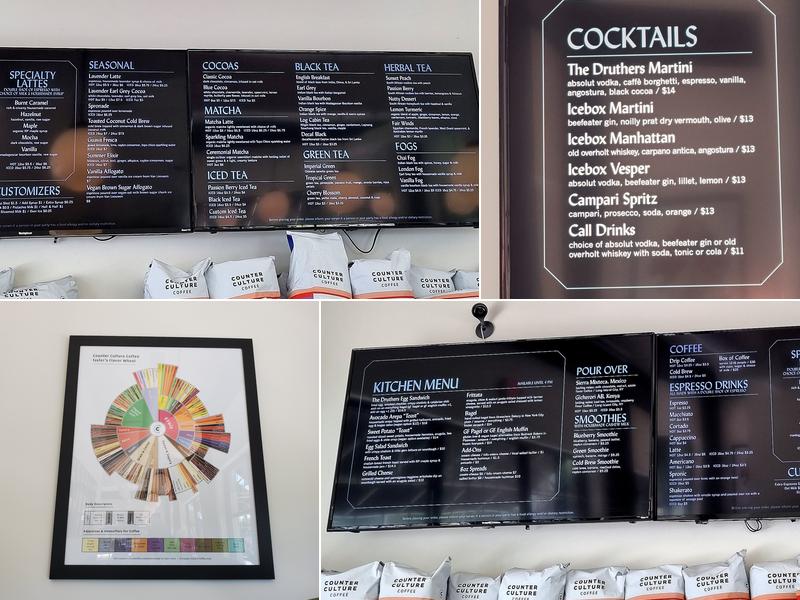 Druthers Coffee Menu