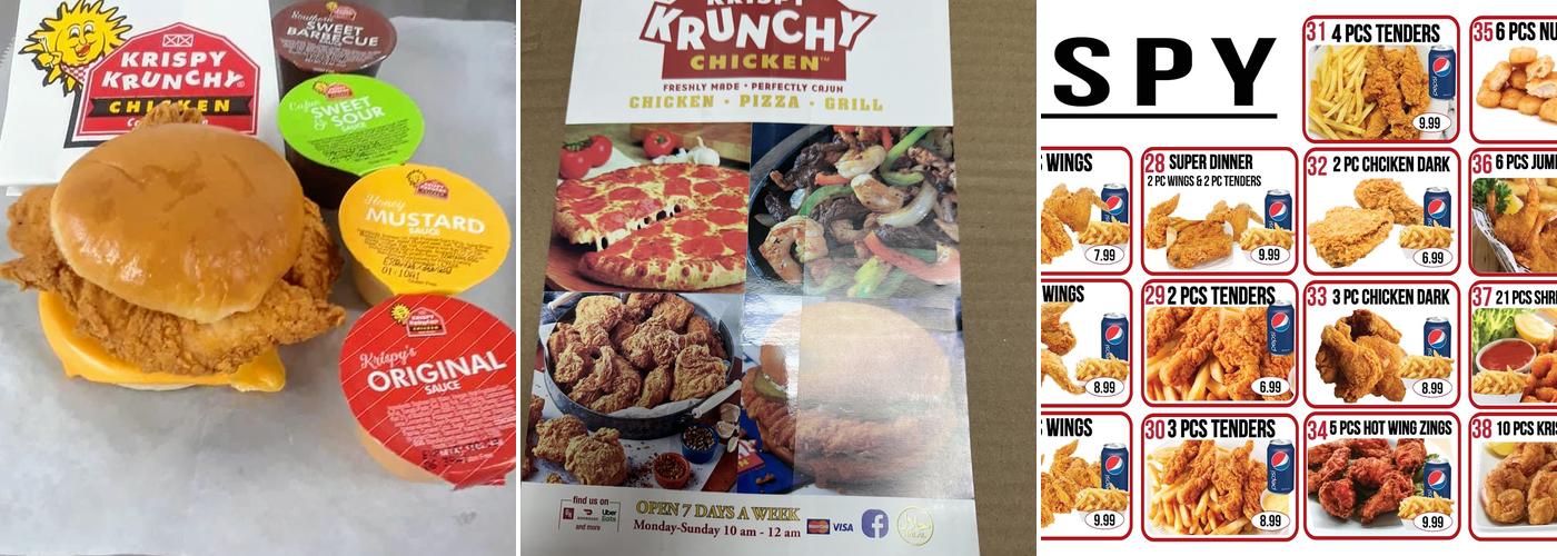 Krispy Krunchy Chicken Menu