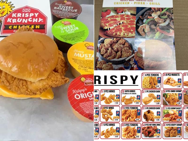 Krispy Krunchy Chicken Menu