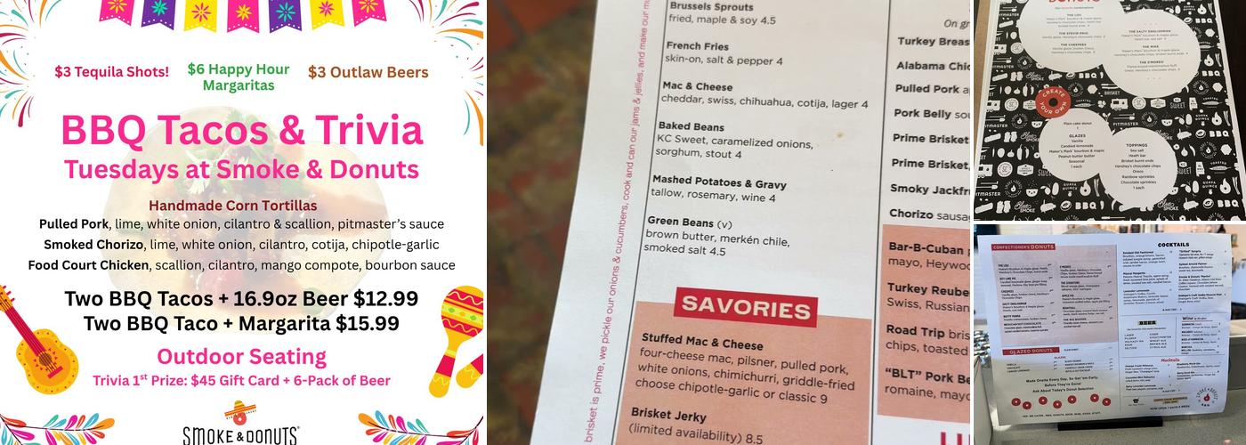 Smoke & Donuts BBQ Menu