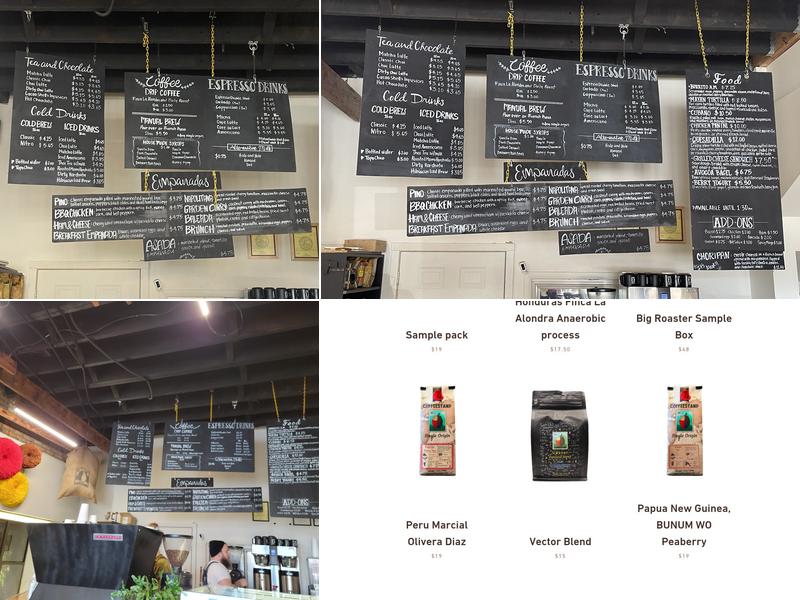 Coffeestamp Menu