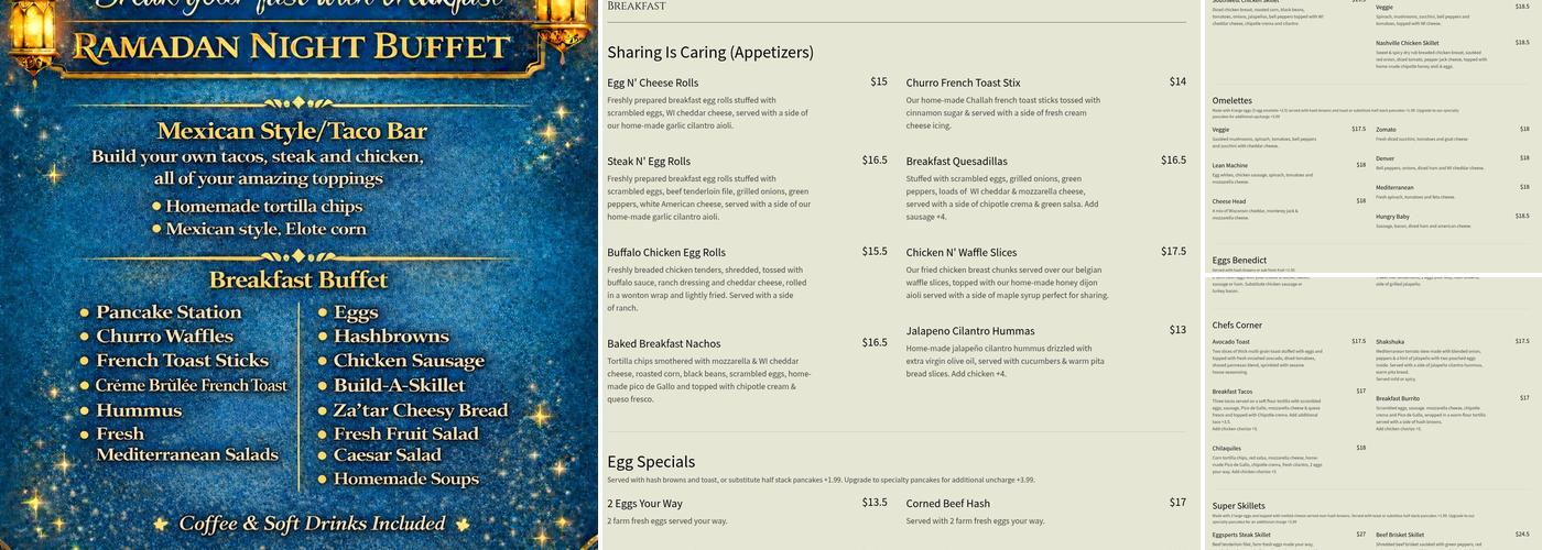 Eggsperts Breakfast Cafe Menu
