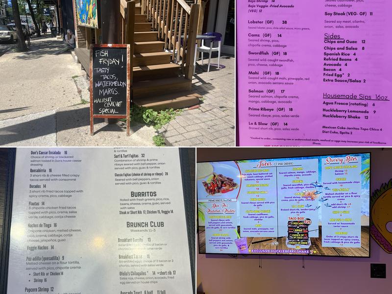 Don Pez Taco Cantina Menu