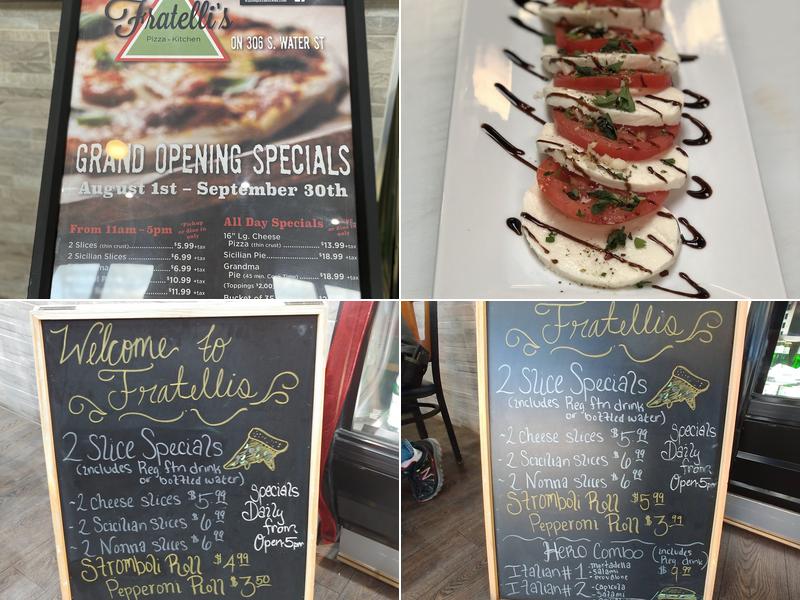 Fratelli's Pizza Kitchen Menu