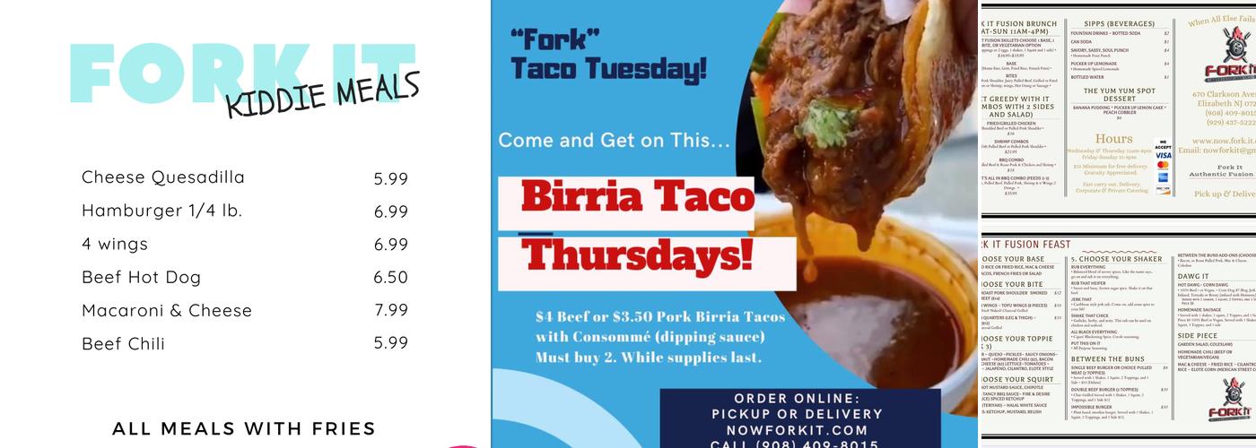 Fork It Menu