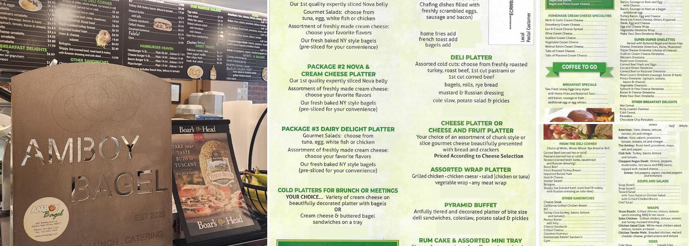 Amboy Bagel Menu