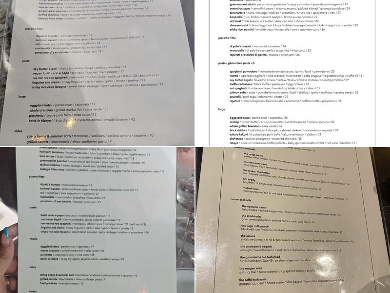 Kimika Menu