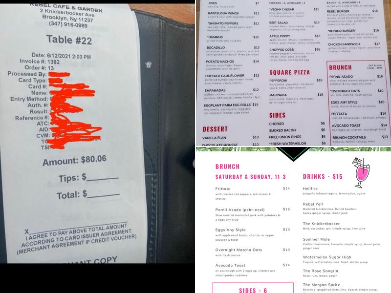 The Morgan Bar Restaurant & Lounge Menu