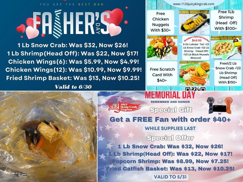 Juicy King Crab Express Menu