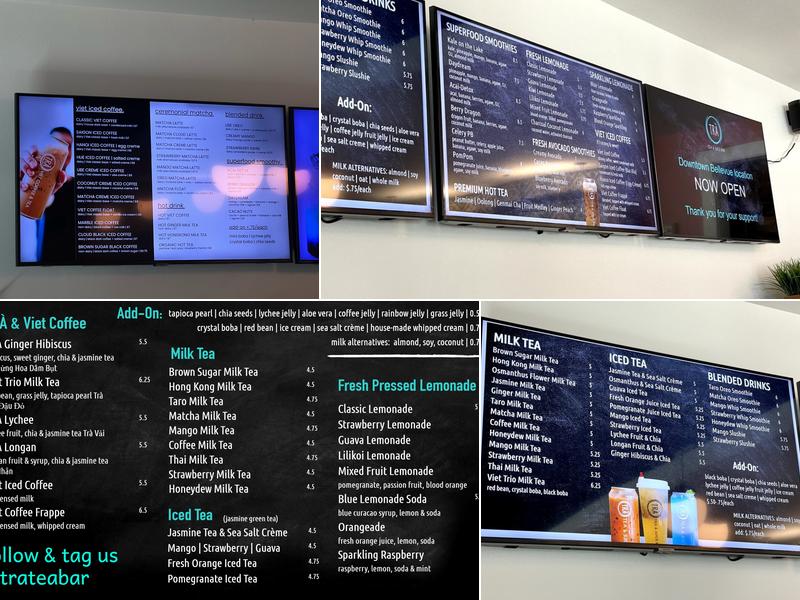 TRÀ Viet Coffee & Tea @ Southport Renton Menu