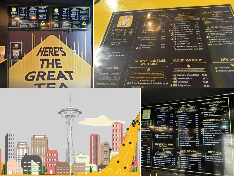 Rabbit Rabbit Tea Seattle Menu