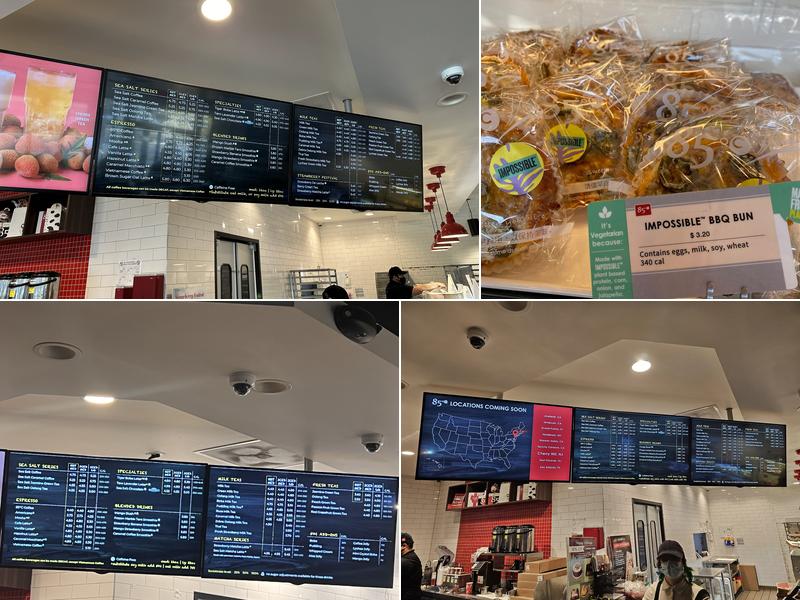 85°C Bakery Cafe Menu