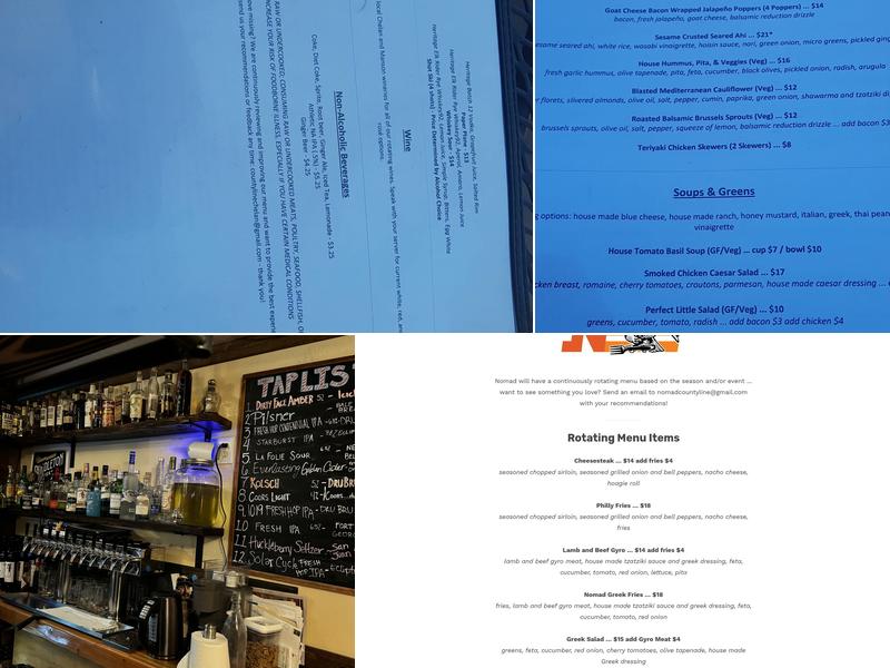 County Line Eat & Drink on Woodin Menu