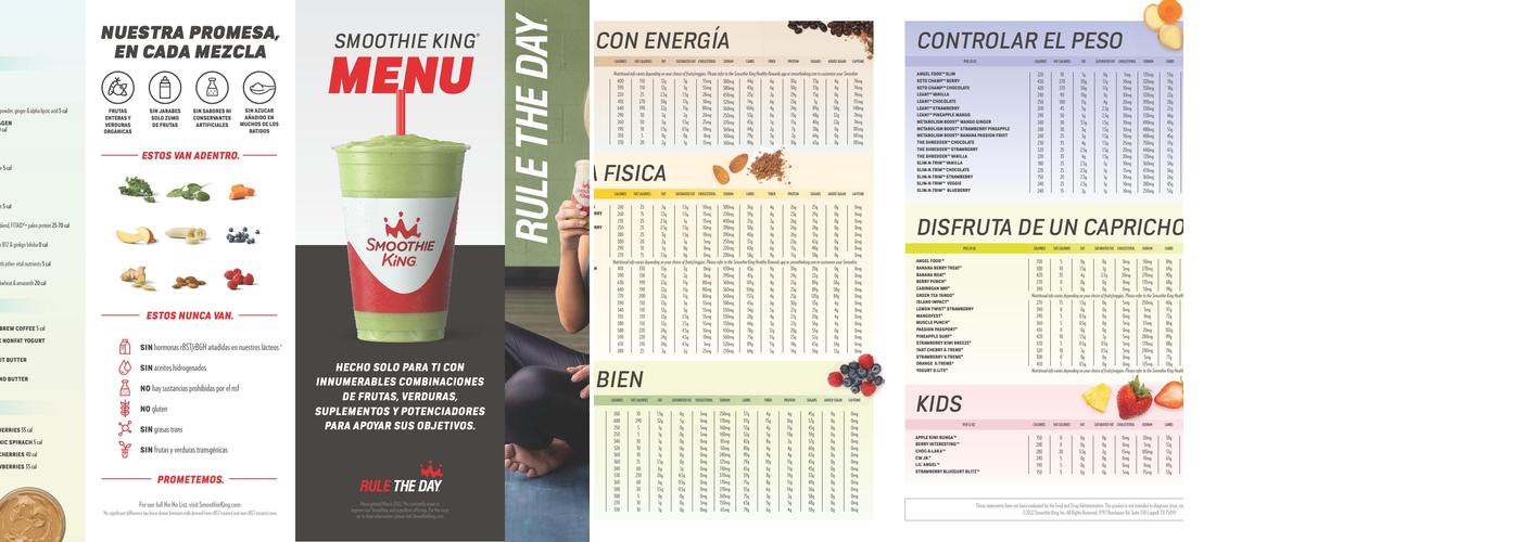 Smoothie King Menu