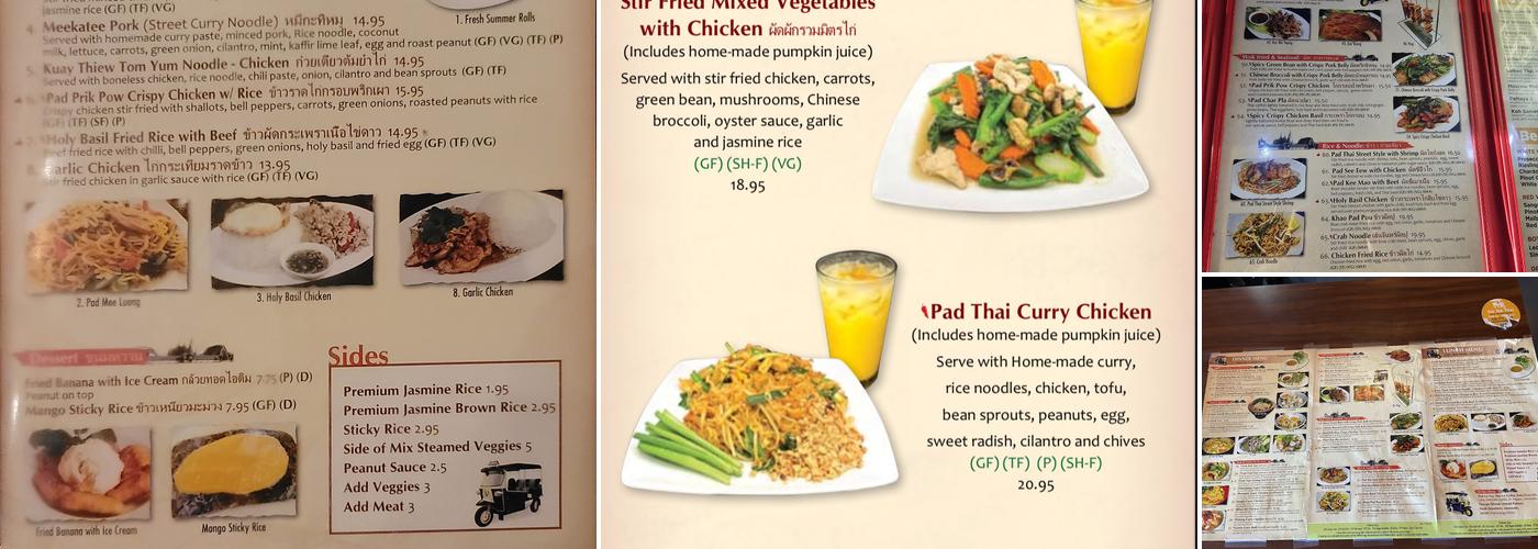 Tuk Tuk Thai Menu