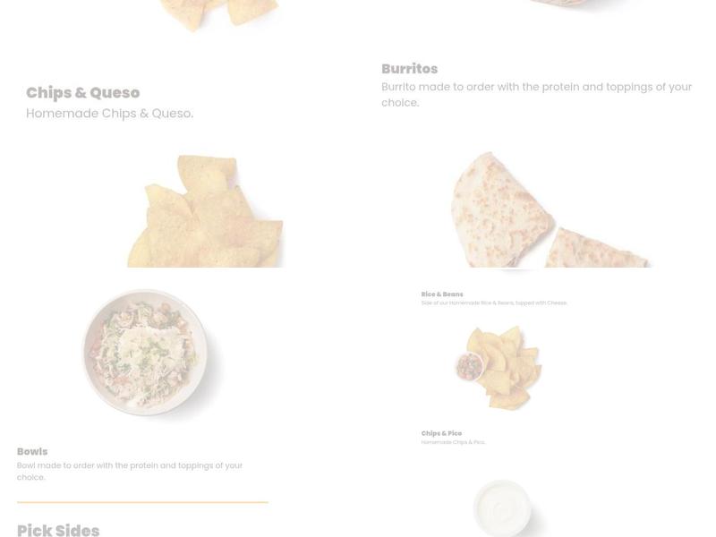 Big Wig Tacos Menu