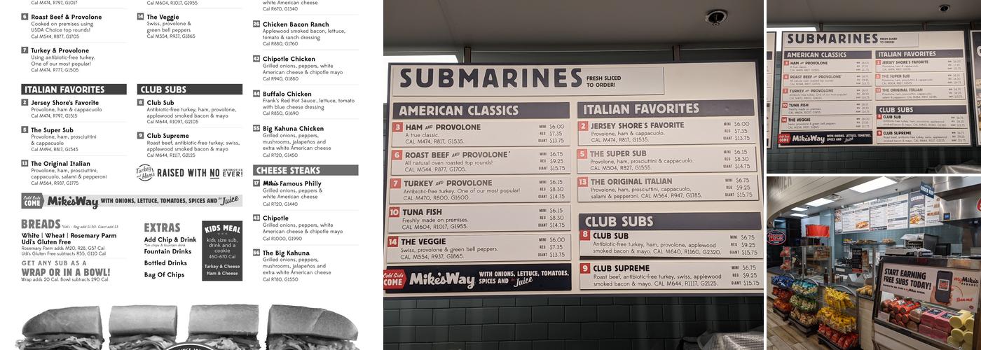 Jersey Mike's Subs Menu