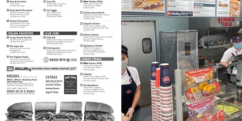 Jersey Mike's Subs Menu