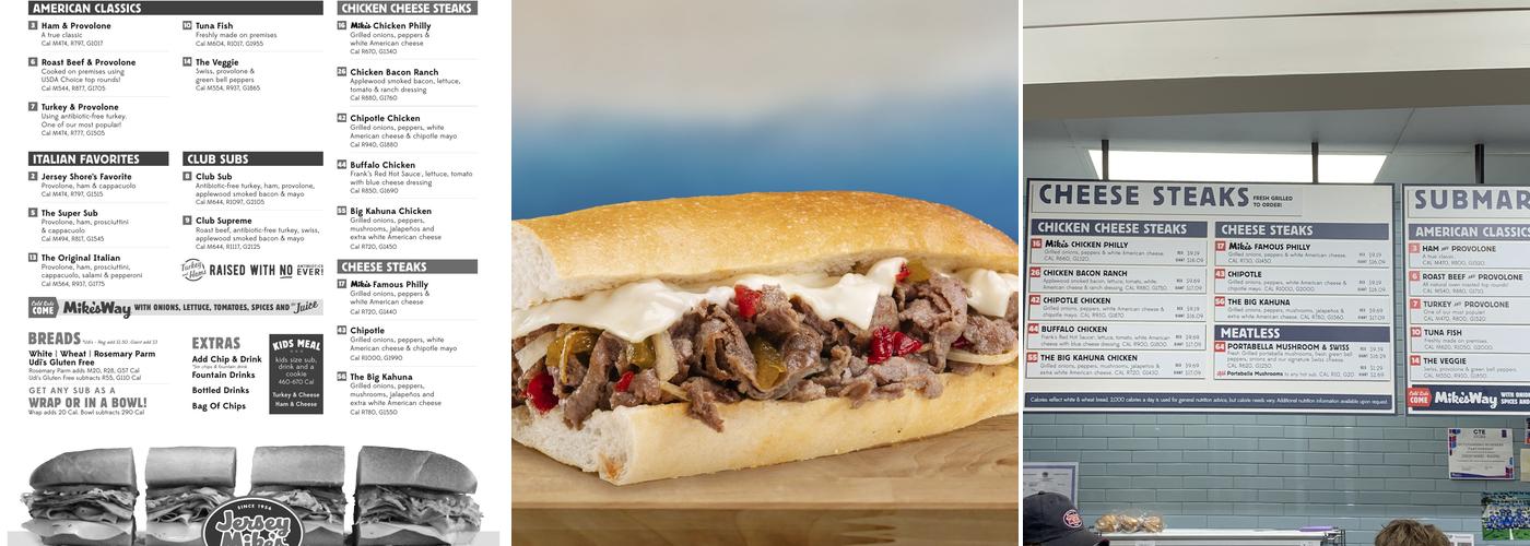 Jersey Mike's Subs Menu