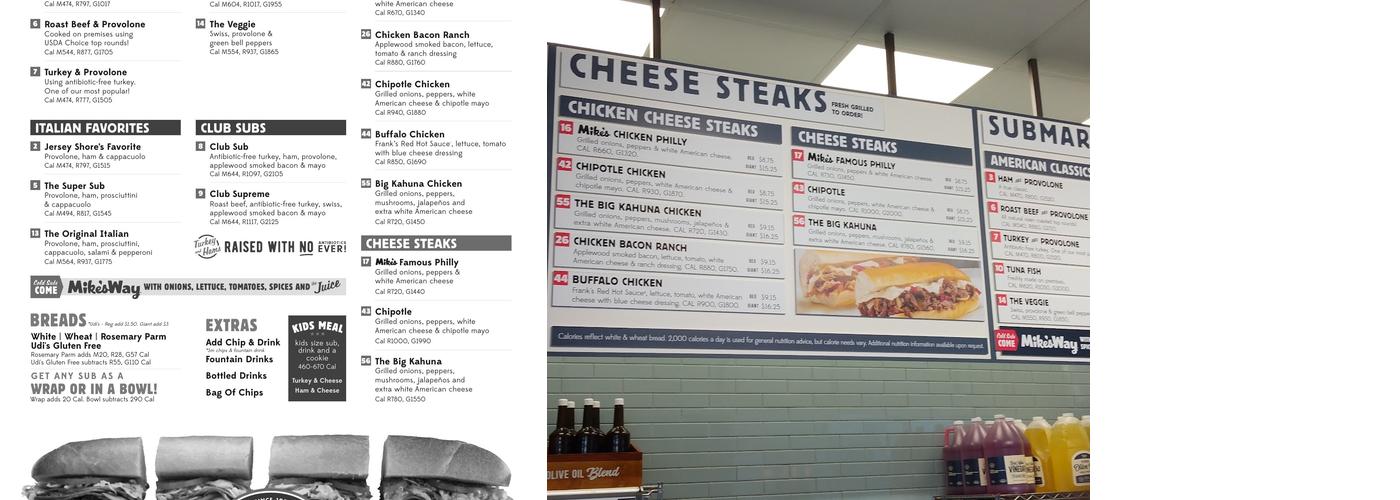 Jersey Mikes Menu
