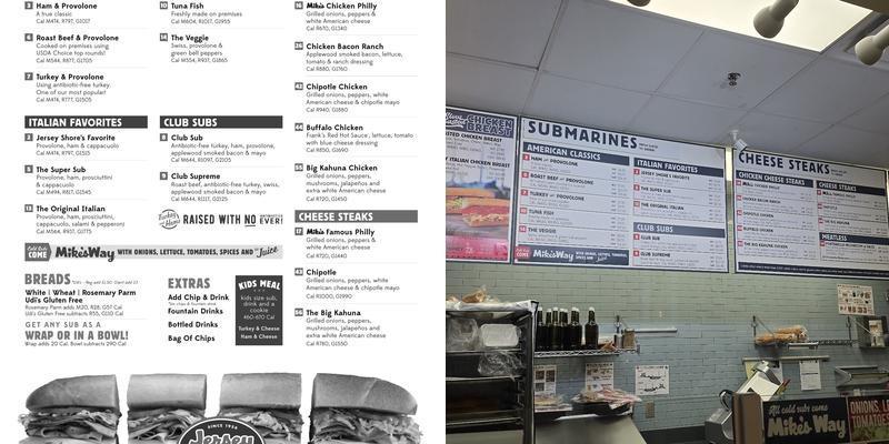 Jersey Mike's Menu