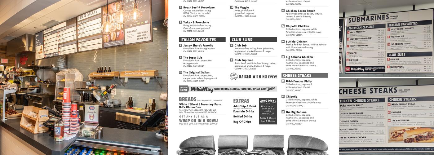 Jersey Mike's Subs Menu