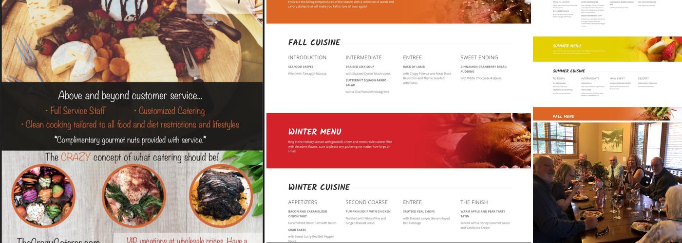 The Crazy Caterer Menu
