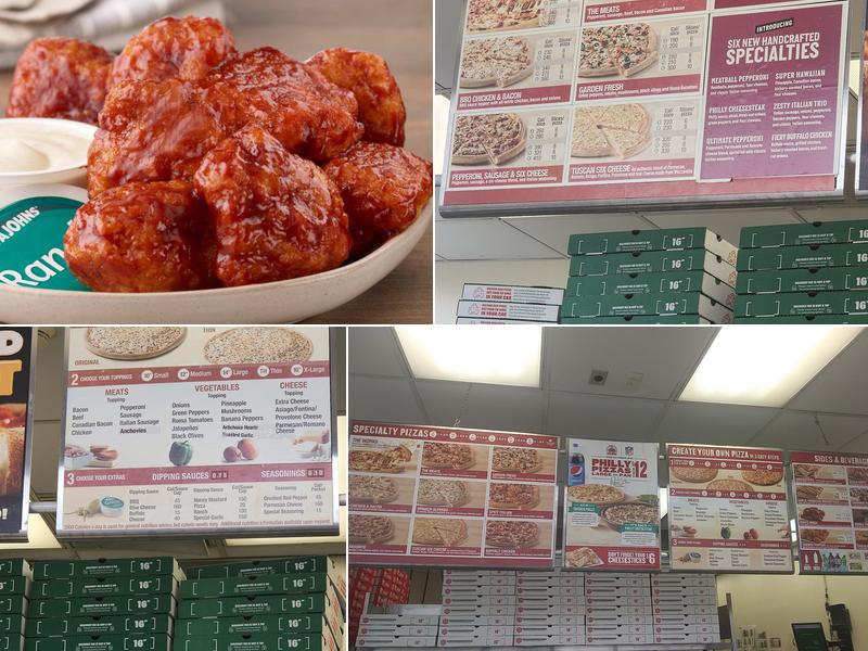 Papa Johns Pizza Menu