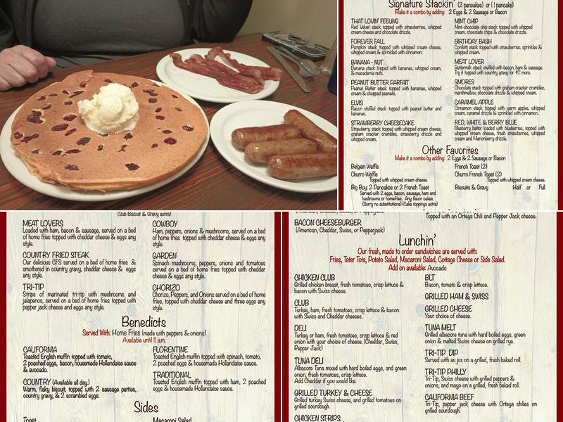 Crackin' and Stackin' Menu