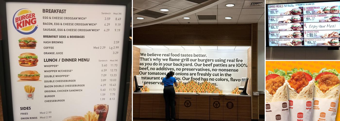Burger King Menu